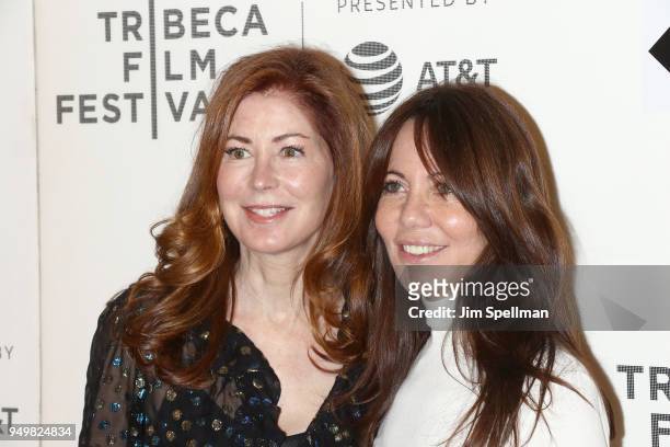 Actress Dana Delany and film producer Leslie Urdang attend the premiere of "The Seagull" during the 2018 Tribeca Film Festival at BMCC Tribeca PAC on...
