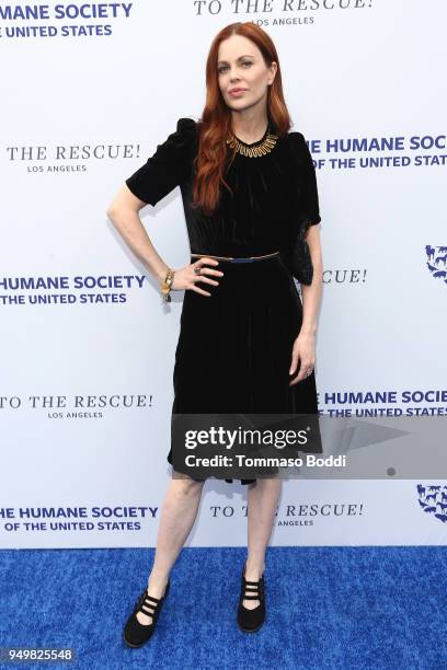 Kristin Bauer van Straten attends The Humane Society Of The United States' To The Rescue! Los Angeles Gala at Paramount Studios on April 21, 2018 in...