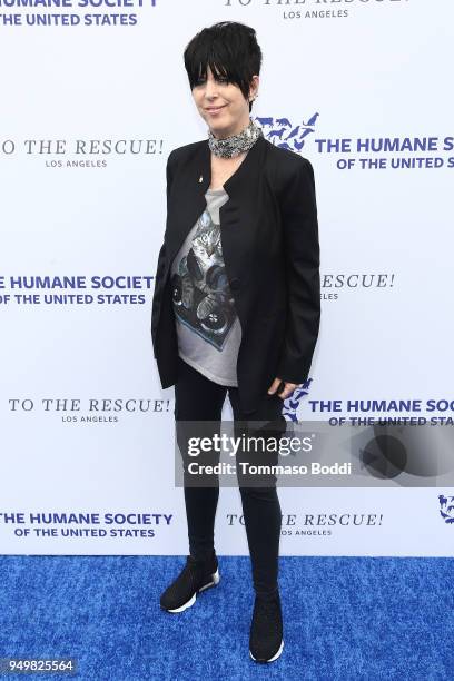 Diane Warren attends The Humane Society Of The United States' To The Rescue! Los Angeles Gala at Paramount Studios on April 21, 2018 in Los Angeles,...