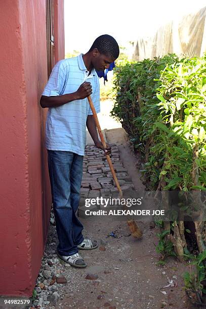 Job losses take cheer out of Christmas for South Africans*** Recent picture showing Zola Balfour pictured outside his home in Port Elizabeth on...