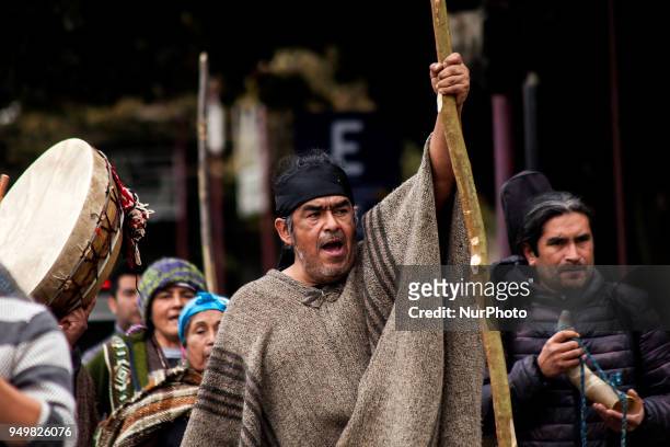 Mapuche communities Williche and its ancestral authorities held an ayekan and a march in support of the Machi Celestino Córdova who has been on...