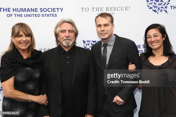 Gloria Butler, Geezer Butler, Shepard Fairey and guest attend The Humane Society Of The United States' To The Rescue! Los Angeles Gala at Paramount...