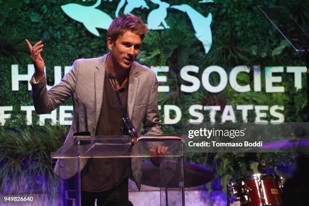 Conrad Carr attends The Humane Society Of The United States' To The Rescue! Los Angeles Gala at Paramount Studios on April 21, 2018 in Los Angeles,...