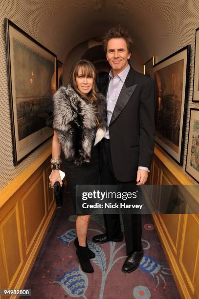 John Taylor and his wife Gela Nash Taylor attend a private dinner for Brioni hosted by Bryan Ferry at Annabel's on October 14, 2009 in London,...