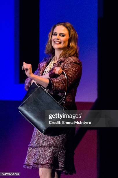 Actress Emily Deschanel attends 'CATstravaganza featuring Hamilton's Cats' on April 21, 2018 in Hollywood, California.