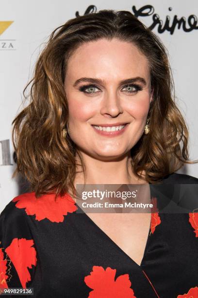 Actress Emily Deschanel attends 'CATstravaganza featuring Hamilton's Cats' on April 21, 2018 in Hollywood, California.