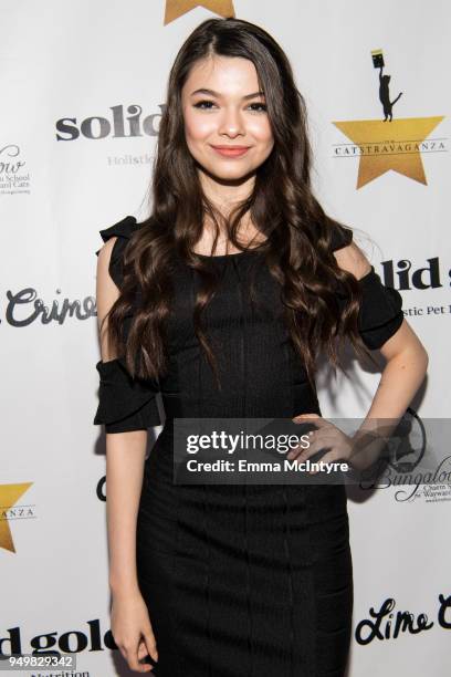 Actress Nikki Hahn attends 'CATstravaganza featuring Hamilton's Cats' on April 21, 2018 in Hollywood, California.