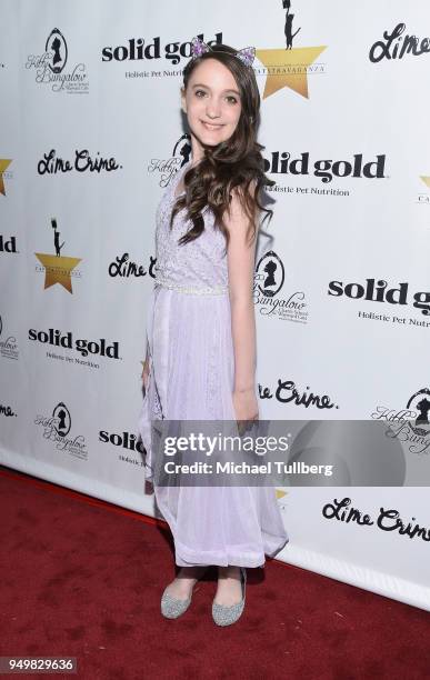 Ally Veloudis attends the CATstravaganza fundraiser and celebrity musical featuring Hamilton's Cats in support of the homeless animals of Los Angeles...