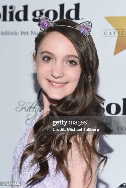 Ally Veloudis attends the CATstravaganza fundraiser and celebrity musical featuring Hamilton's Cats in support of the homeless animals of Los Angeles...