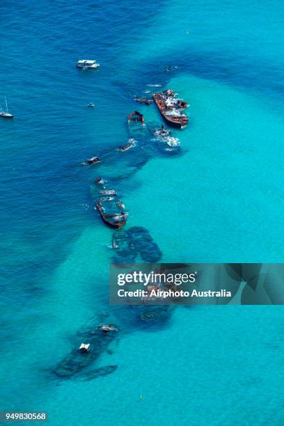 tangalooma - moreton island stockfoto's en -beelden