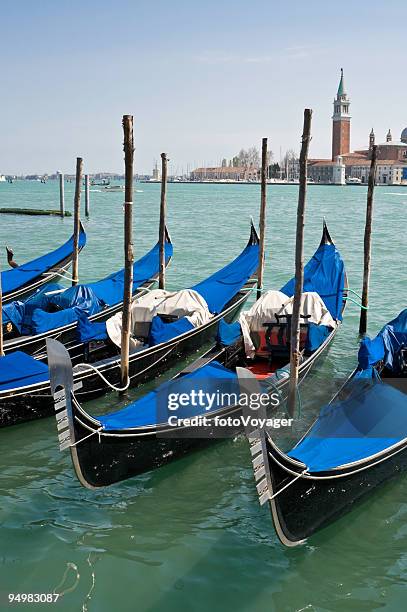 gondolas san marco venice - marco ferri stock pictures, royalty-free photos & images