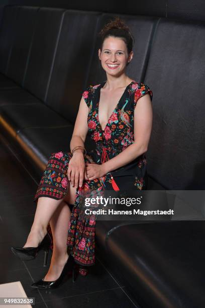 Actress Leni Speidel attends 'Robin: Watch for Wishes' premiere at Cinestar on April 21, 2018 in Ingolstadt, Germany.