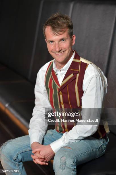 Actor Jeff Burrell attends 'Robin: Watch for Wishes' premiere at Cinestar on April 21, 2018 in Ingolstadt, Germany.