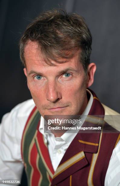 Actor Jeff Burrell attends 'Robin: Watch for Wishes' premiere at Cinestar on April 21, 2018 in Ingolstadt, Germany.