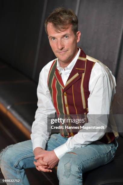 Actor Jeff Burrell attends 'Robin: Watch for Wishes' premiere at Cinestar on April 21, 2018 in Ingolstadt, Germany.