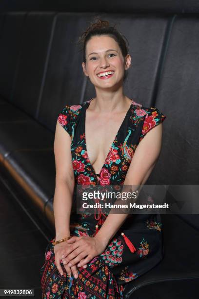 Actress Leni Speidel attends 'Robin: Watch for Wishes' premiere at Cinestar on April 21, 2018 in Ingolstadt, Germany.