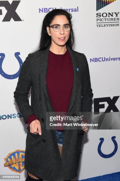 Sarah Silverman attends the 5th Annual Light Up the Blues Concert an Evening of Music to Benefit Autism Speaks at Dolby Theatre on April 21, 2018 in...