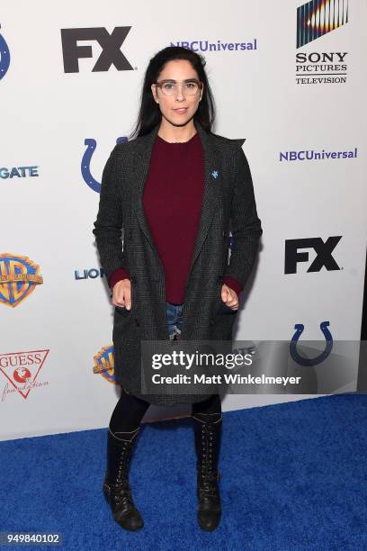 Sarah Silverman attends the 5th Annual Light Up the Blues Concert an Evening of Music to Benefit Autism Speaks at Dolby Theatre on April 21, 2018 in...