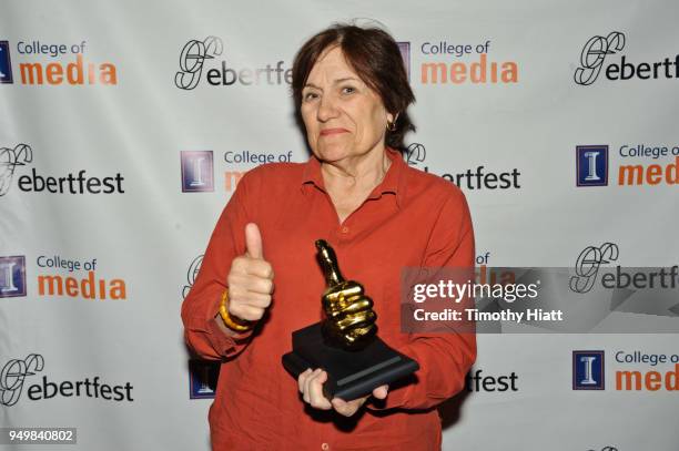 Director Martha Coolidge attends the Roger Ebert Film Festival on Day four at the Virginia Theatre on April 21, 2018 in Champaign, Illinois.