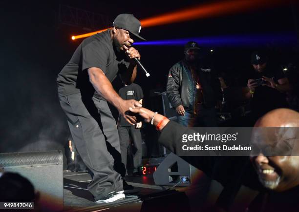 Rapper WC, co founder of hip hop supergroup Westside Connection, performs as a special guest onstage during the KDay 93.5 Krush Groove concert at The...