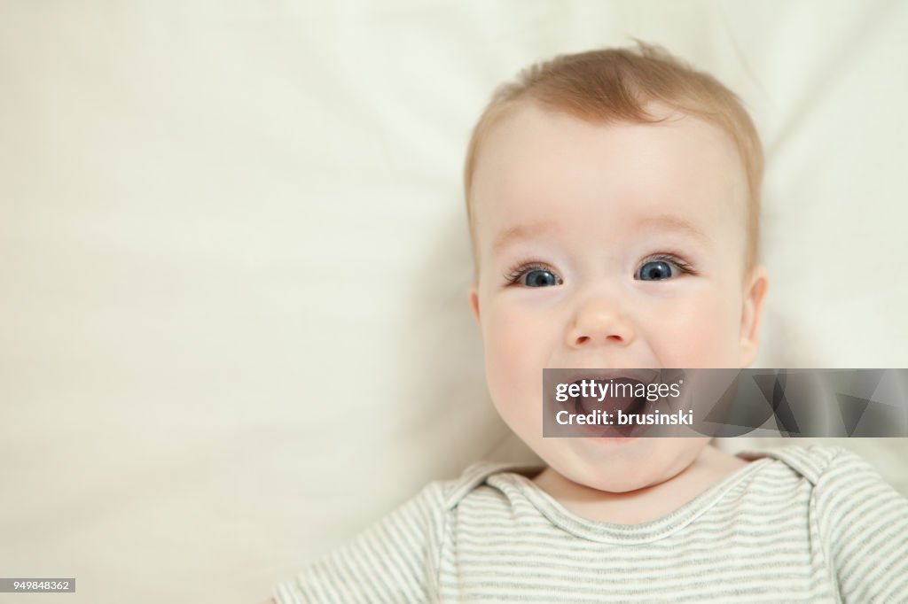 Close-up portrait of baby boy