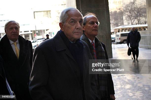 Anthony Marshall , the son of the late New York philanthropist Brooke Astor, arrives at court for his sentencing hearing following his conviction of...