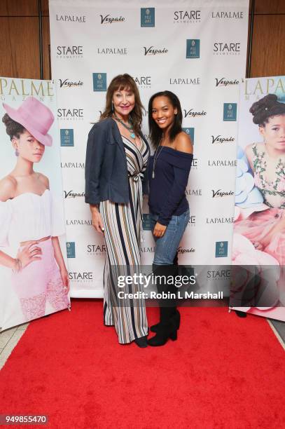 Kathryn Orford and Samara Orford attend the LaPalme Magazine Spring Issue Launch at Vespaio on April 21, 2018 in Los Angeles, California.