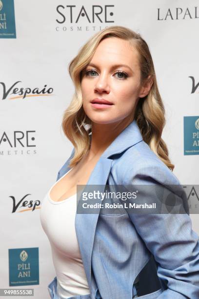 Actor Danielle Savre attends the LaPalme Magazine Spring Issue Launch at Vespaio on April 21, 2018 in Los Angeles, California.