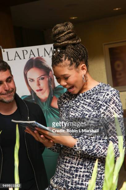 Actor Storm Reid attends the LaPalme Magazine Spring Issue Launch at Vespaio on April 21, 2018 in Los Angeles, California.