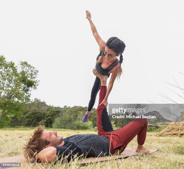 Nikki Reed and Nicholas Coolridge attend Imagine Fest Yoga and Music Festival 2018 on April 21, 2018 in Agoura Hills, California.