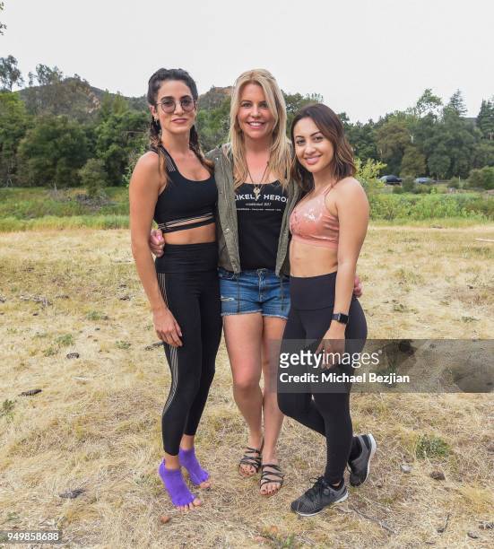 Nikki Reed, CEO and Founder of Unlikely Heroes Erica Greve and Francia Rasa attend Imagine Fest Yoga and Music Festival 2018 on April 21, 2018 in...