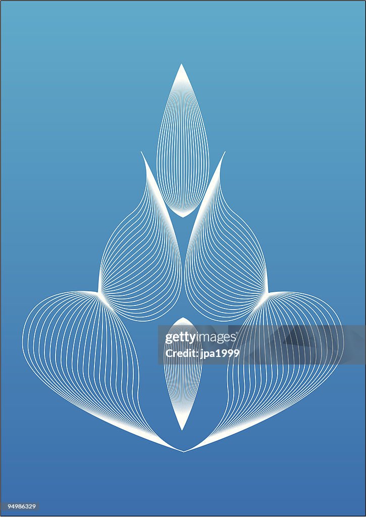 Abstract vector flower
