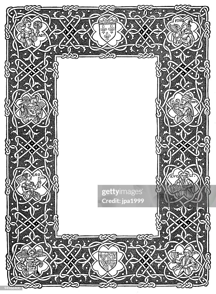 Decorative frame from 16th century
