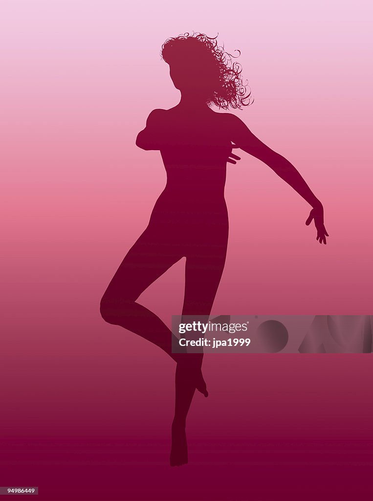 Dancers silhouette