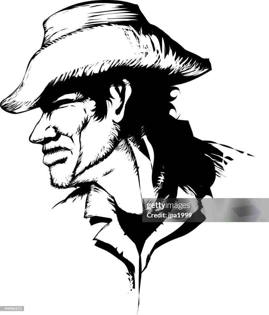 Vector cowboy