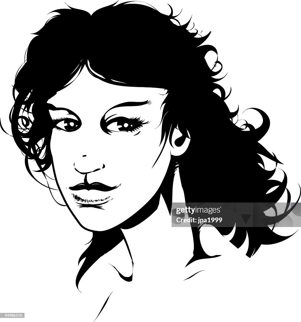Dark haired girl