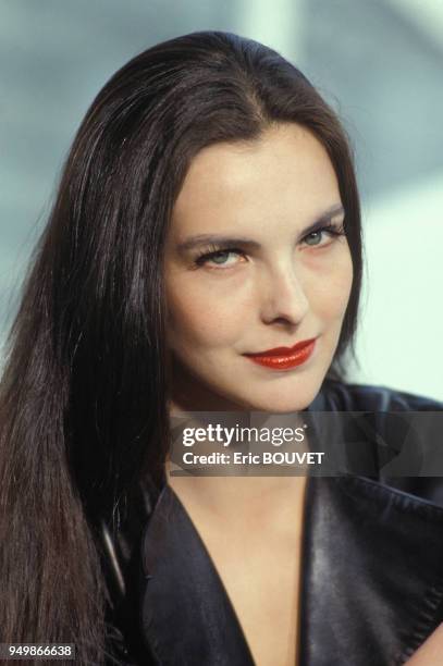 Portrait de Carole Bouquet, circa 1980, à Paris, France.