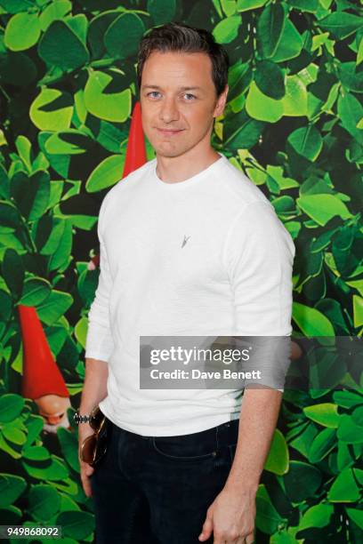 James McAvoy attends the Family Gala Screening of "Sherlock Gnomes" hosted by Sir Elton John and David Furnish at Cineworld Leicester Square on April...