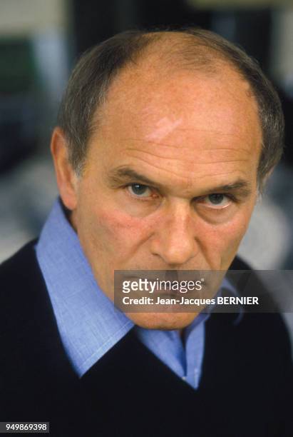 Portrait de l'acteur Marcel Bozzuffi le 2 février 1984 à Paris, France.