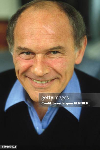 Portrait de l'acteur Marcel Bozzuffi le 2 février 1984 à Paris, France.