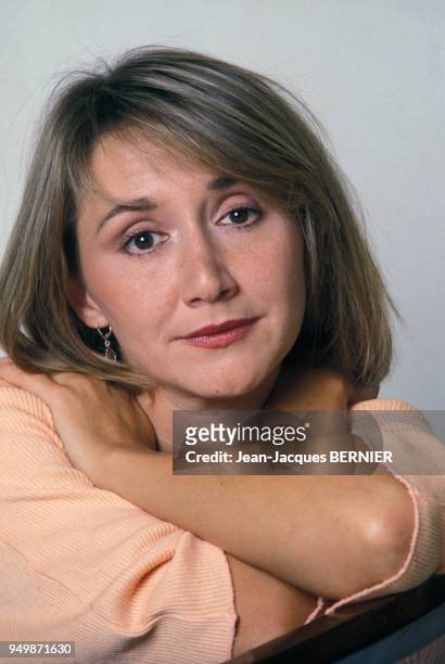 Actrice Marie-Anne Chazel en novembre 1984 à Paris, France.