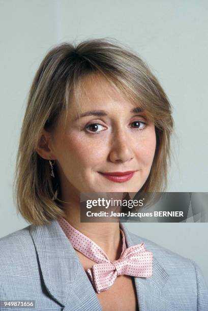 Actrice Marie-Anne Chazel en novembre 1984 à Paris, France.