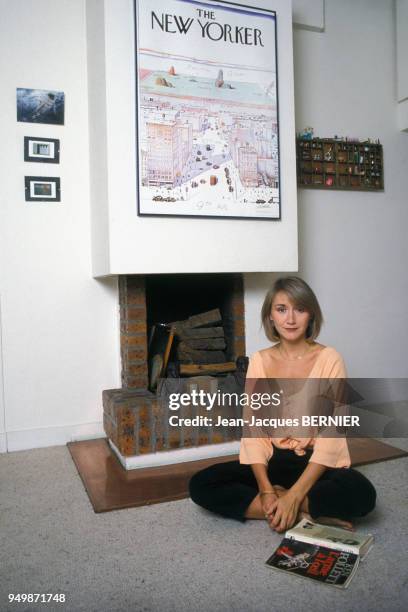 Actrice Marie-Anne Chazel en novembre 1984 à Paris, France.