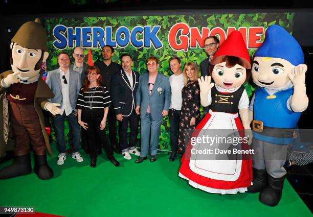 Producer Steve Hamilton Shaw, director John Stevenson, Carolyn Soper, Jamie Demetriou, David Furnish, Sir Elton John, James McAvoy, Ashley Jensen and...