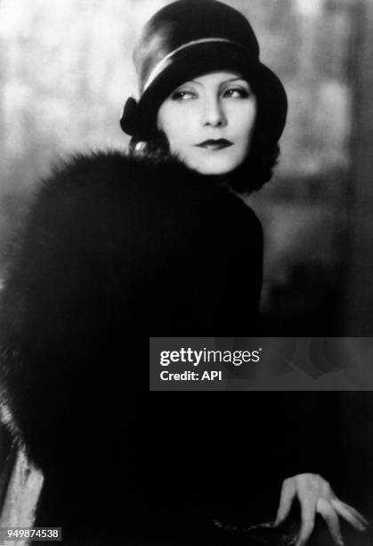 Portrait de l'actrice suédoise Greta Garbo, dans les années vingt, Etats-Unis.