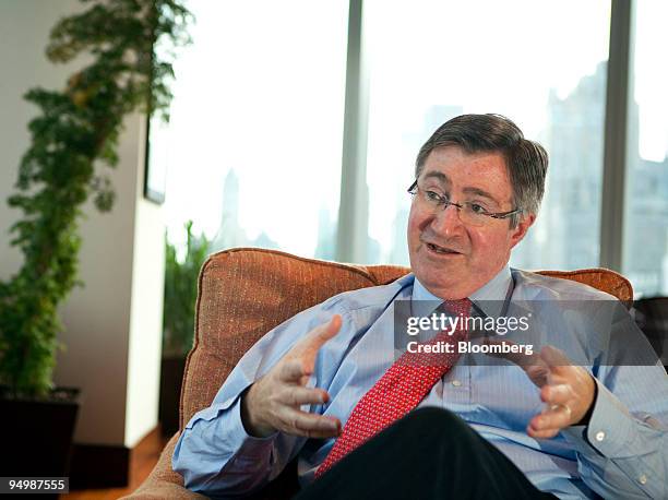 Glenn Britt, chief executive officer of Time Warner Cable Inc., speaks during an interview in his office in New York, U.S., on Monday, Dec. 21, 2009....