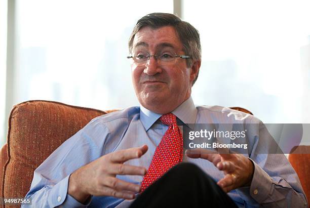 Glenn Britt, chief executive officer of Time Warner Cable Inc., speaks during an interview in his office in New York, U.S., on Monday, Dec. 21, 2009....