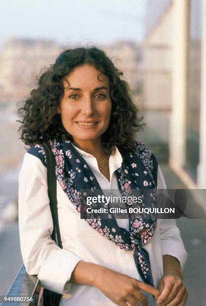 Actrice portugaise, Margarida Carpinteiro à Paris dans les années 80, France. Circa 1980.