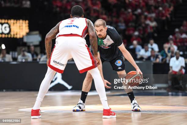 Arnaud Kerckhof of Boulazac during the French Final Cup match between Strasbourg and Boulazac at AccorHotels Arena on April 21, 2018 in Paris, France.