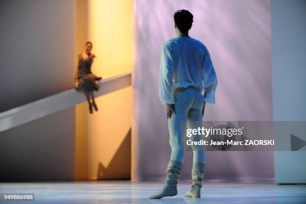 Anja Behrend and Stephan Bourgond of The Ballets Of Monte Carlo in Romeo and Juliet, a contemporary dance piece choreographed by Jean-Christophe...